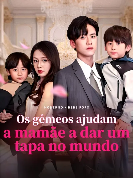 Os gêmeos ajudam a mamãe a dar um tapa no mundo