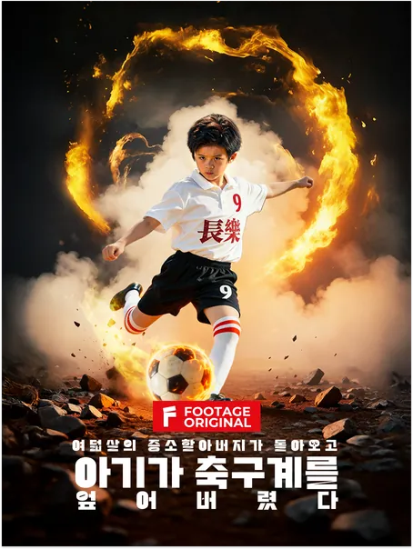 여덟살의 증소할아버지가 돌아오고 아기가 축구계를 엎어버렸다