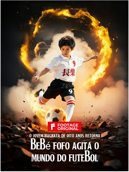 O Jovem Magnata de Oito Anos Retorna, Bebé Fofo Agita o Mundo do Futebol
